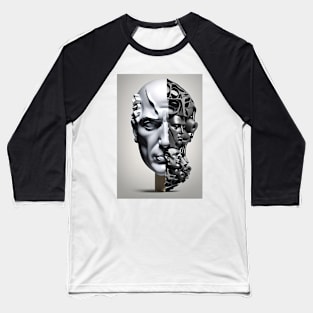 Dual Faces: Monochrome Fusion Baseball T-Shirt